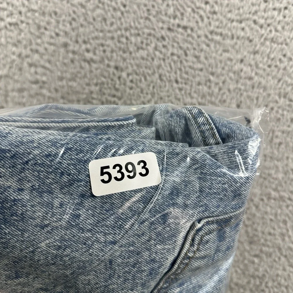Levi's Jeans Middy Straight 32x30 Acid Wash Stretch Retro‎ Light Wash